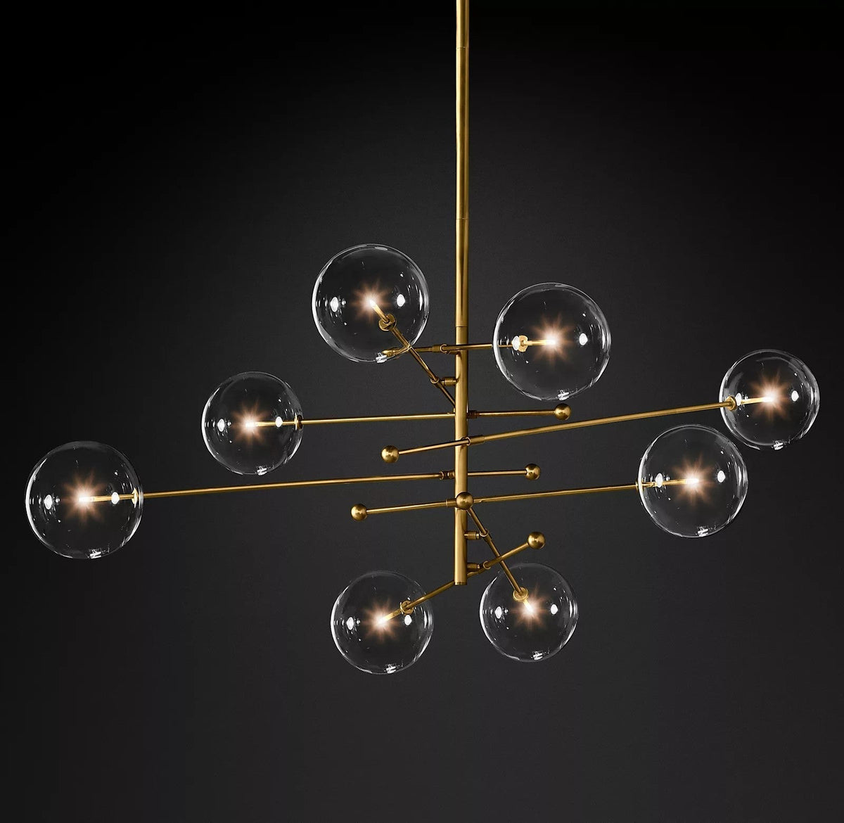 Orbit zeitgenössischer Kronleuchter aus Glas