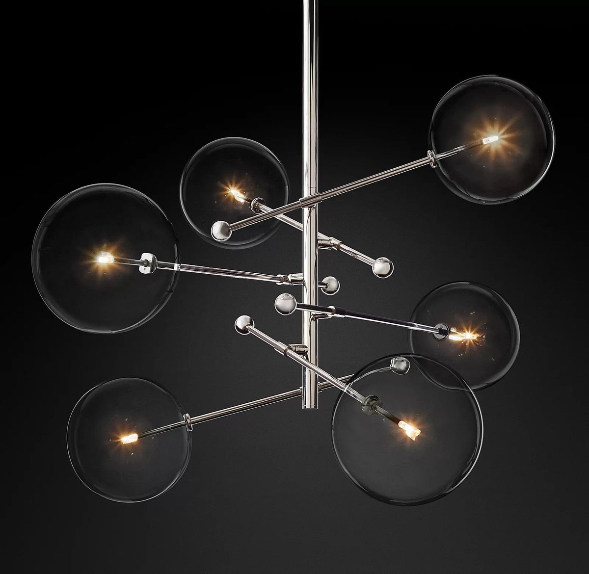 Orbit zeitgenössischer Kronleuchter aus Glas