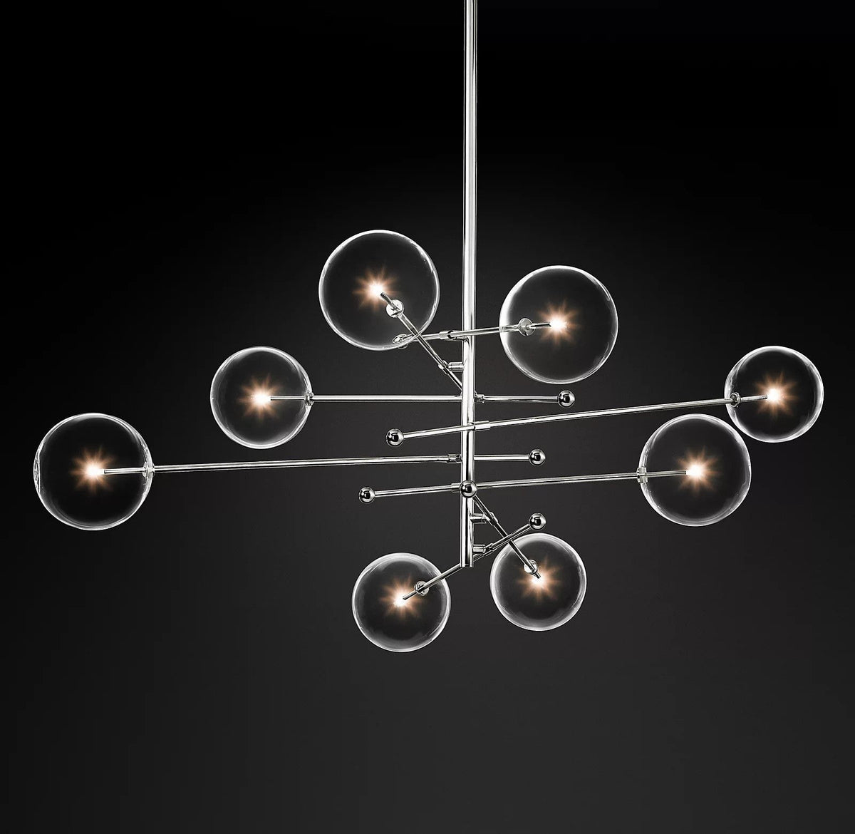 Orbit zeitgenössischer Kronleuchter aus Glas