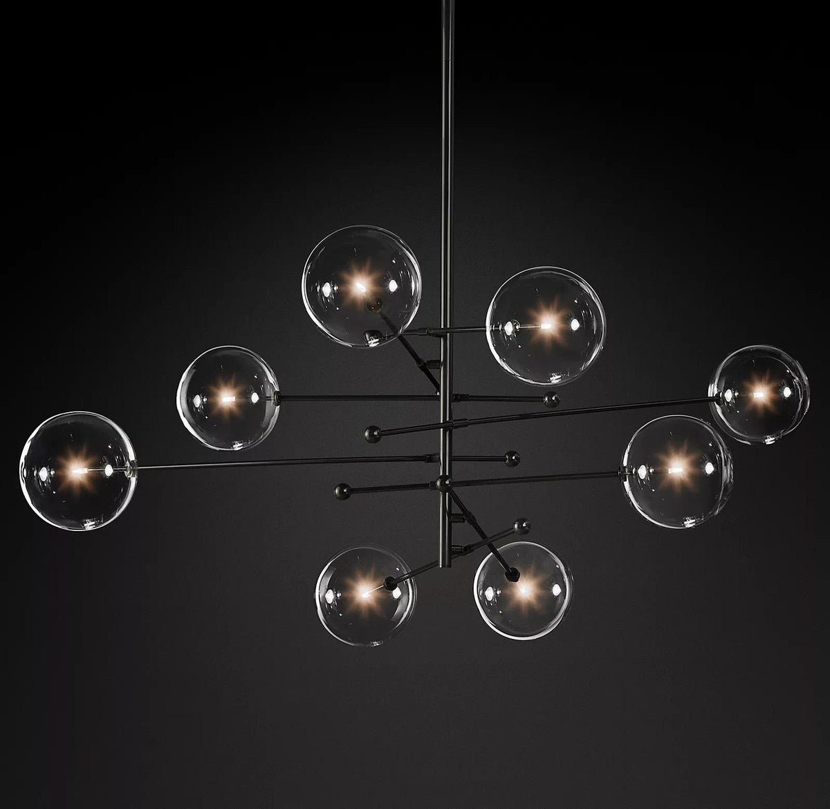 Orbit zeitgenössischer Kronleuchter aus Glas