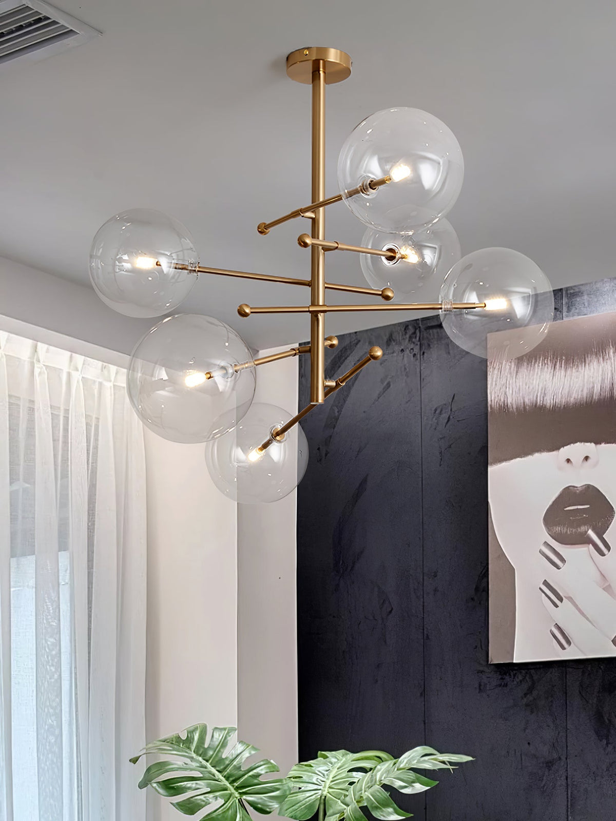 Orbit zeitgenössischer Kronleuchter aus Glas