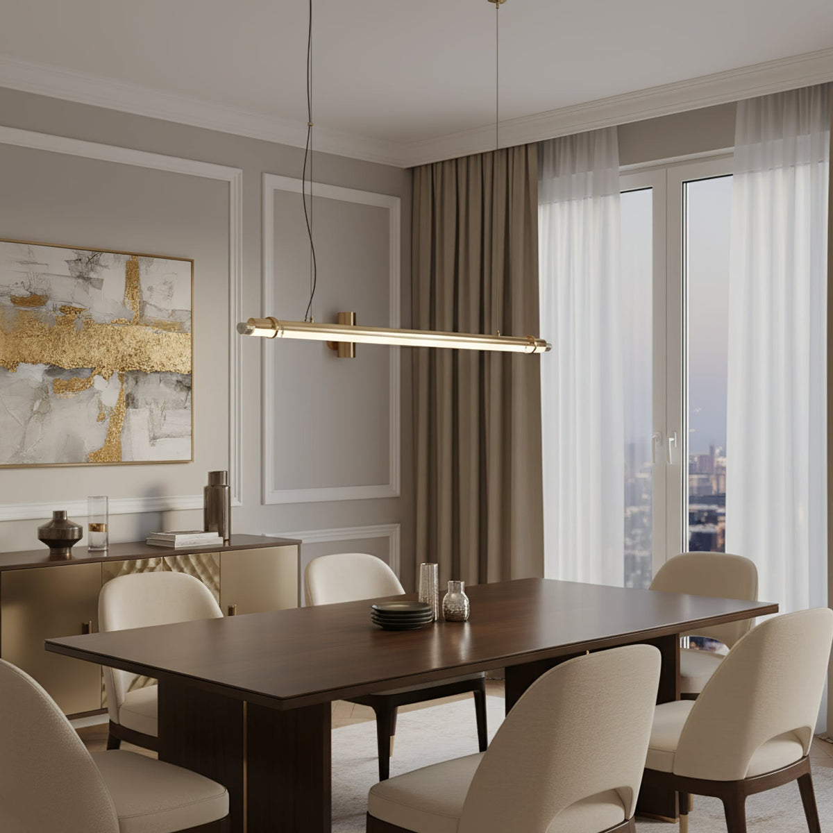 Gleam Bar Linear Pendelleuchte