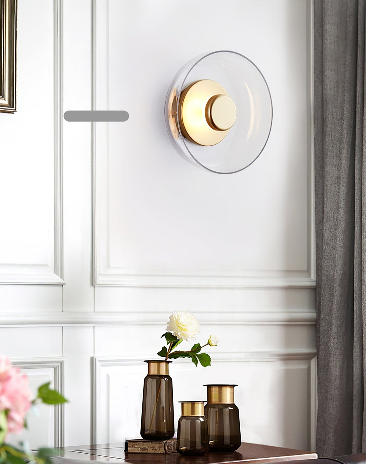 Lomino Premium skandinavische Kunstglas-Wandleuchte