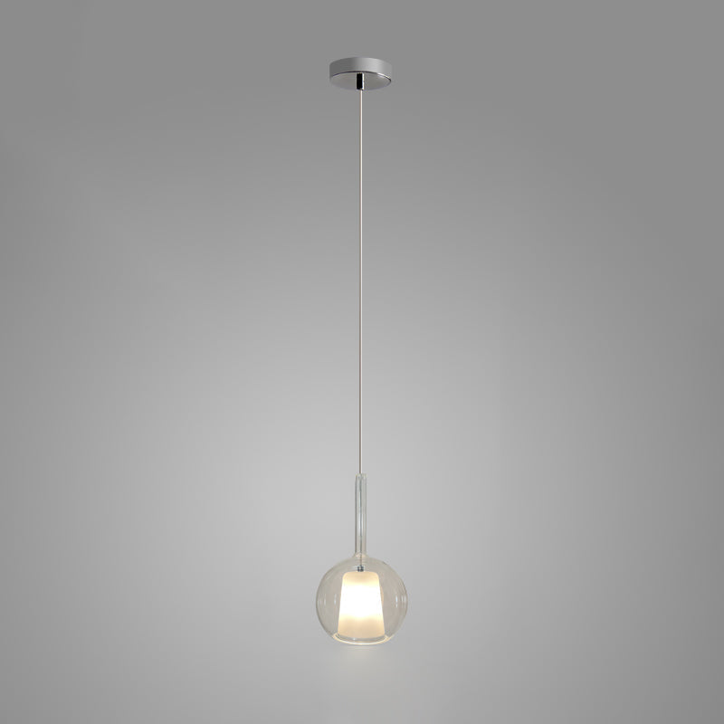 Lioranira Pendelleuchte Rauchglas Transparent Rund