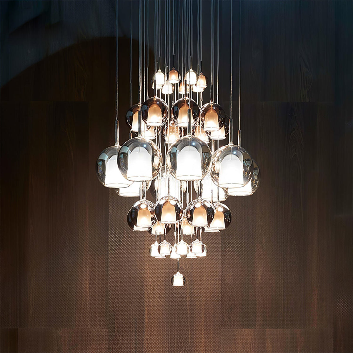 Lioranira Pendelleuchte Rauchglas Transparent Rund