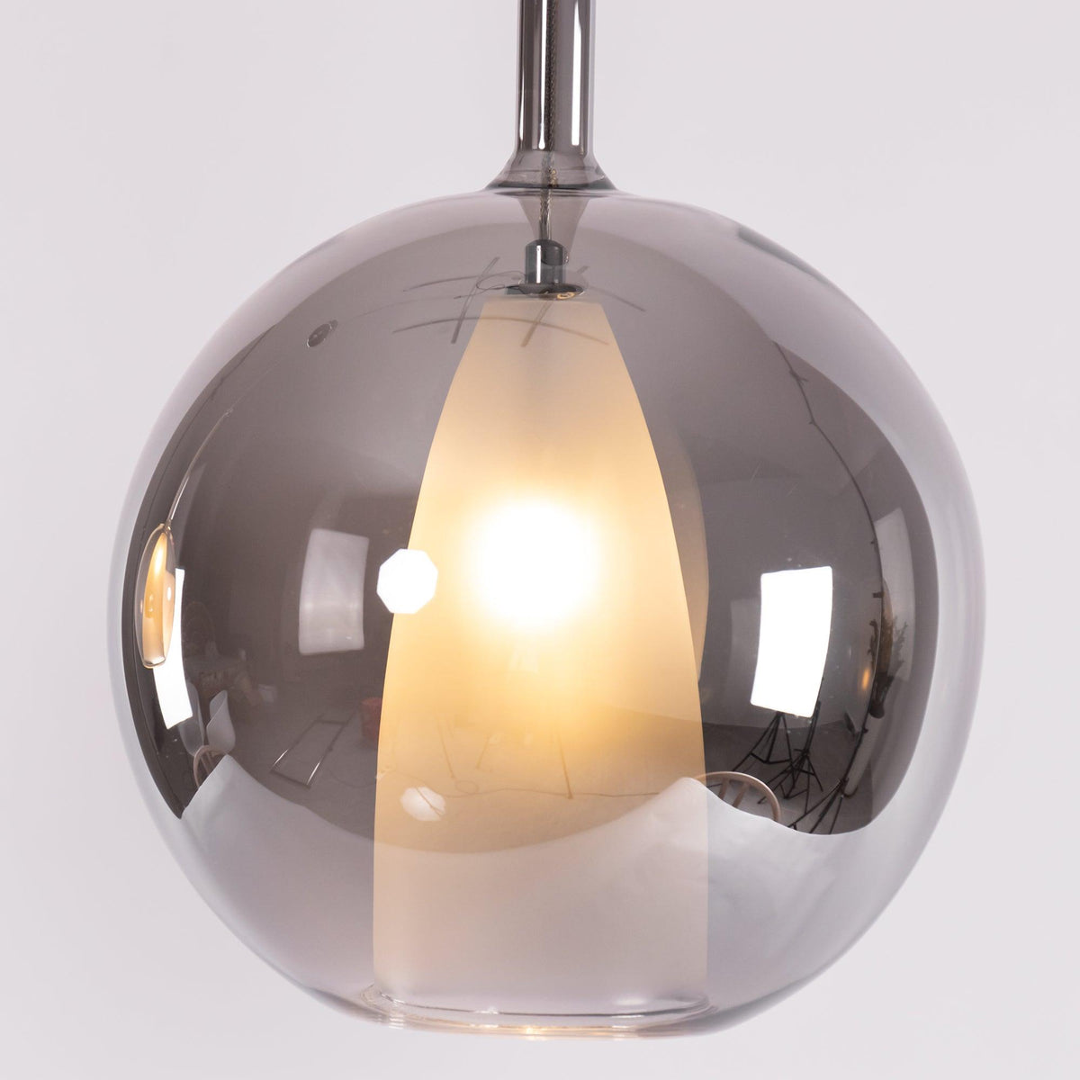 Lioranira Pendelleuchte Rauchglas Transparent Rund