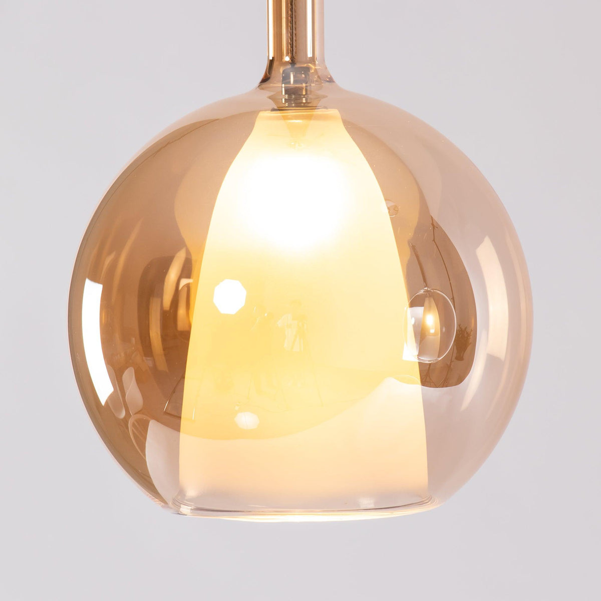 Lioranira Pendelleuchte Rauchglas Transparent Rund