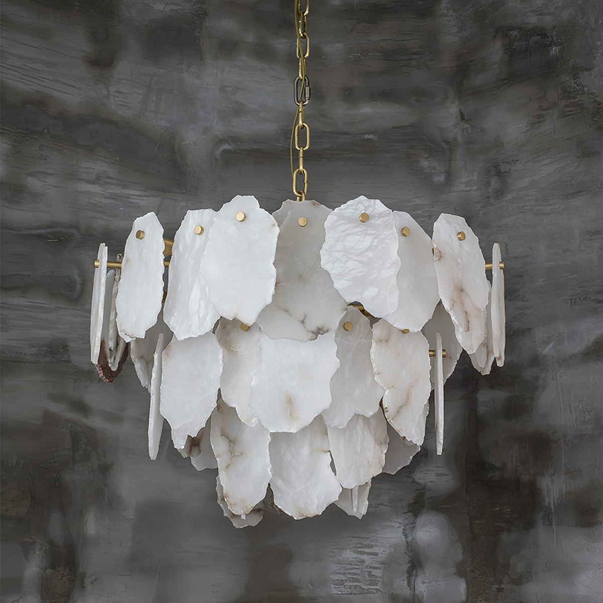 Nivorian Kronleuchter aus Alabaster