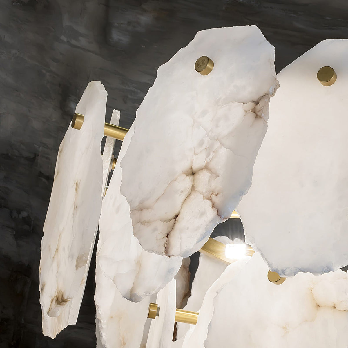 Nivorian Kronleuchter aus Alabaster