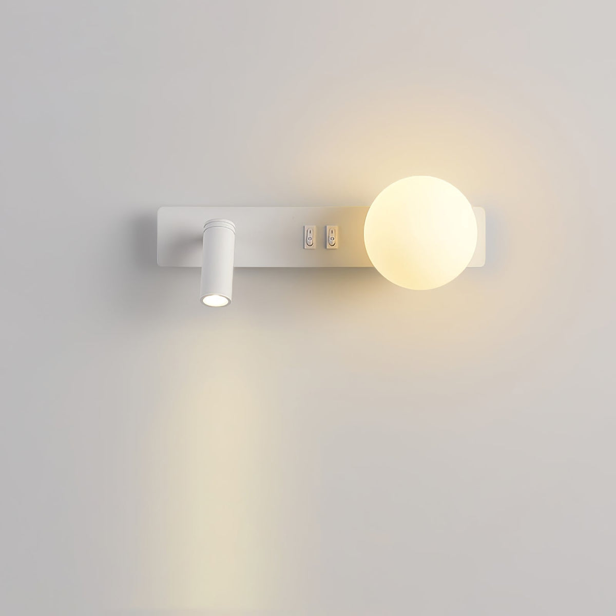 Thalior zeitgenössische minimalistische schlanke Glas-Wandleuchte