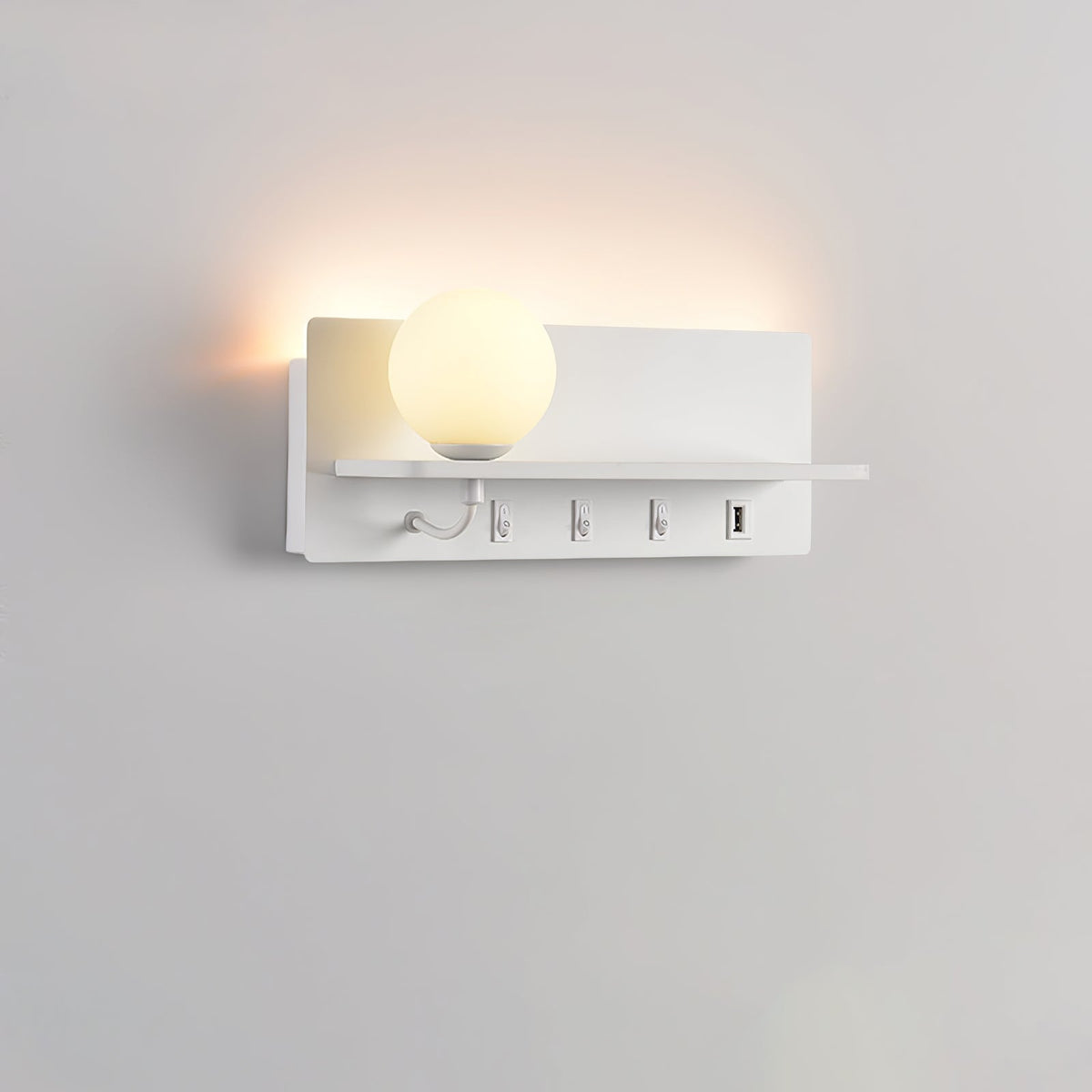 Thalior zeitgenössische minimalistische schlanke Glas-Wandleuchte
