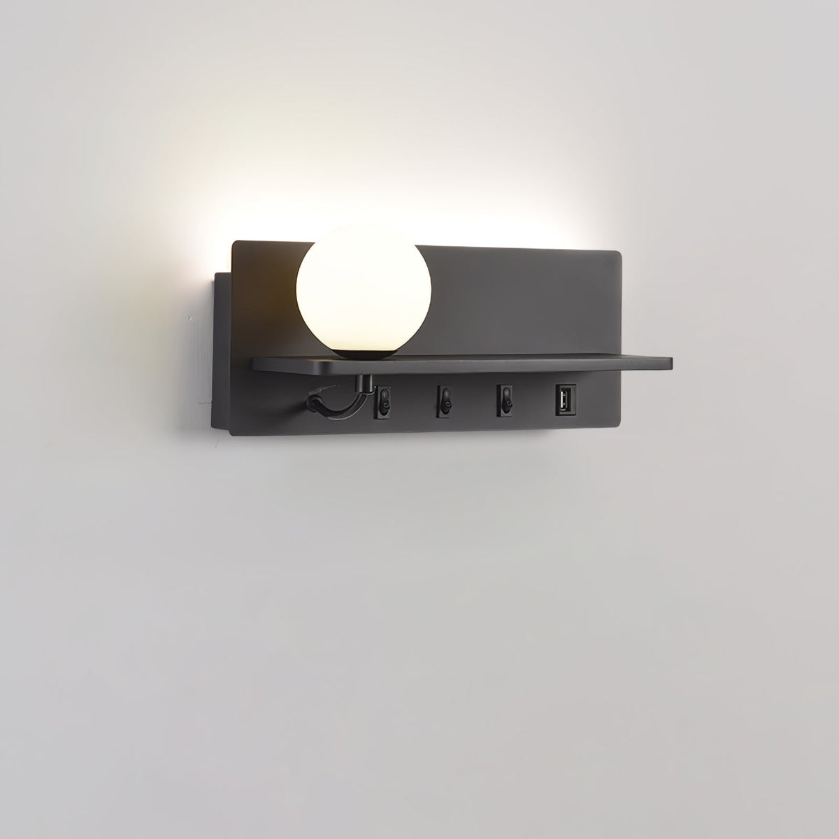 Thalior zeitgenössische minimalistische schlanke Glas-Wandleuchte