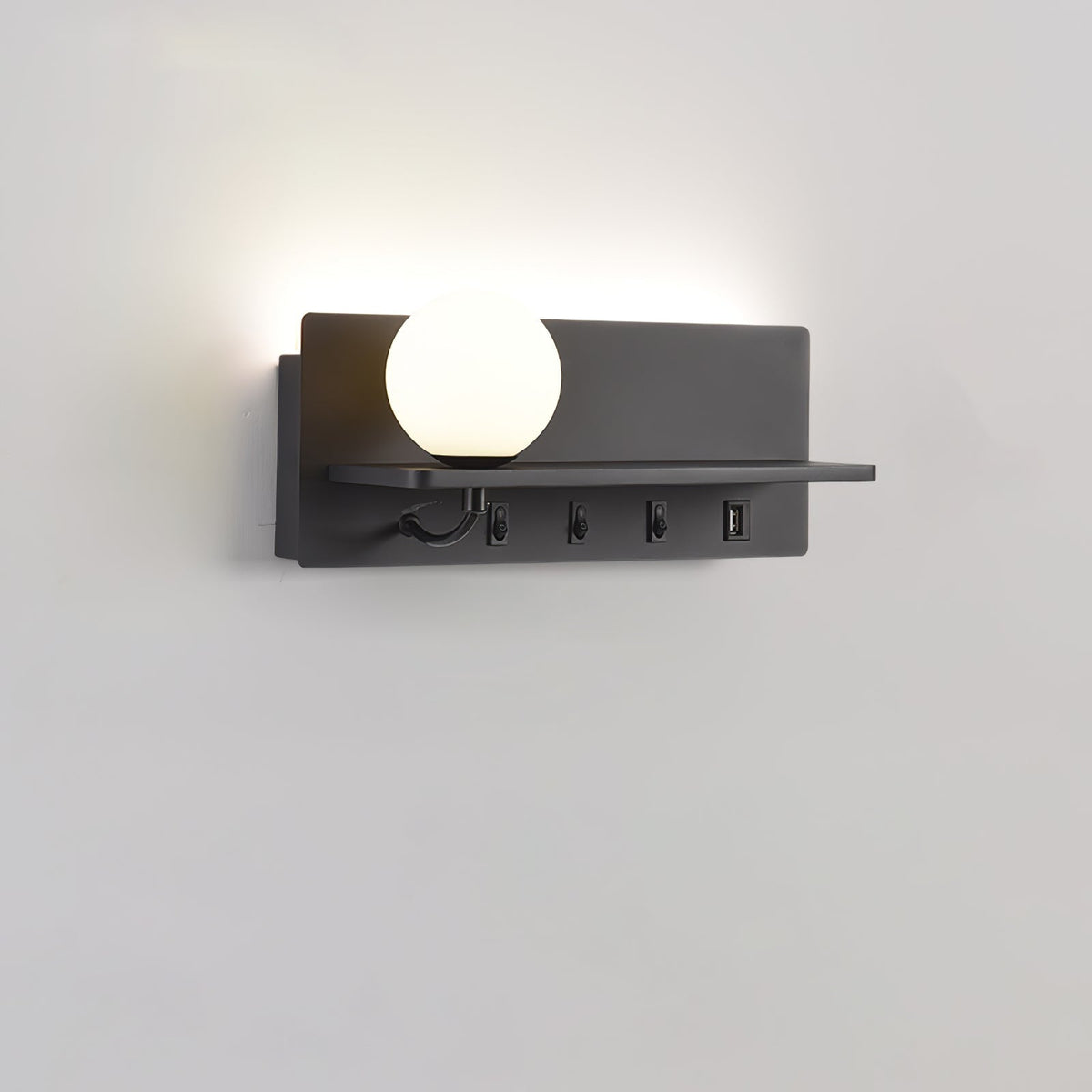 Thalior zeitgenössische minimalistische schlanke Glas-Wandleuchte