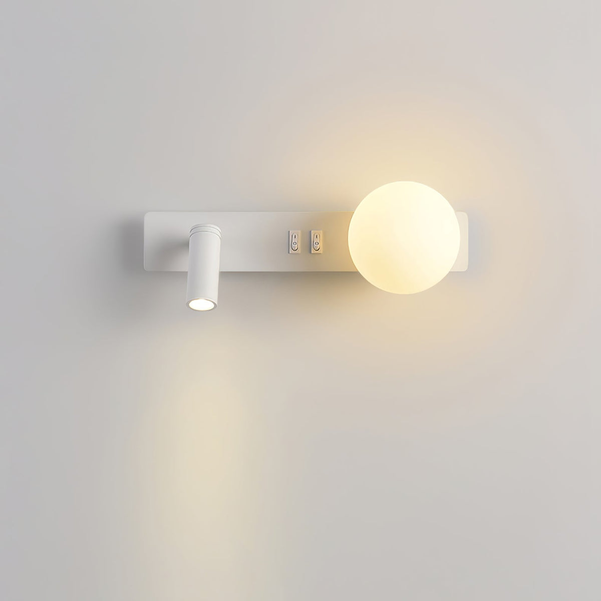 Thalior zeitgenössische minimalistische schlanke Glas-Wandleuchte