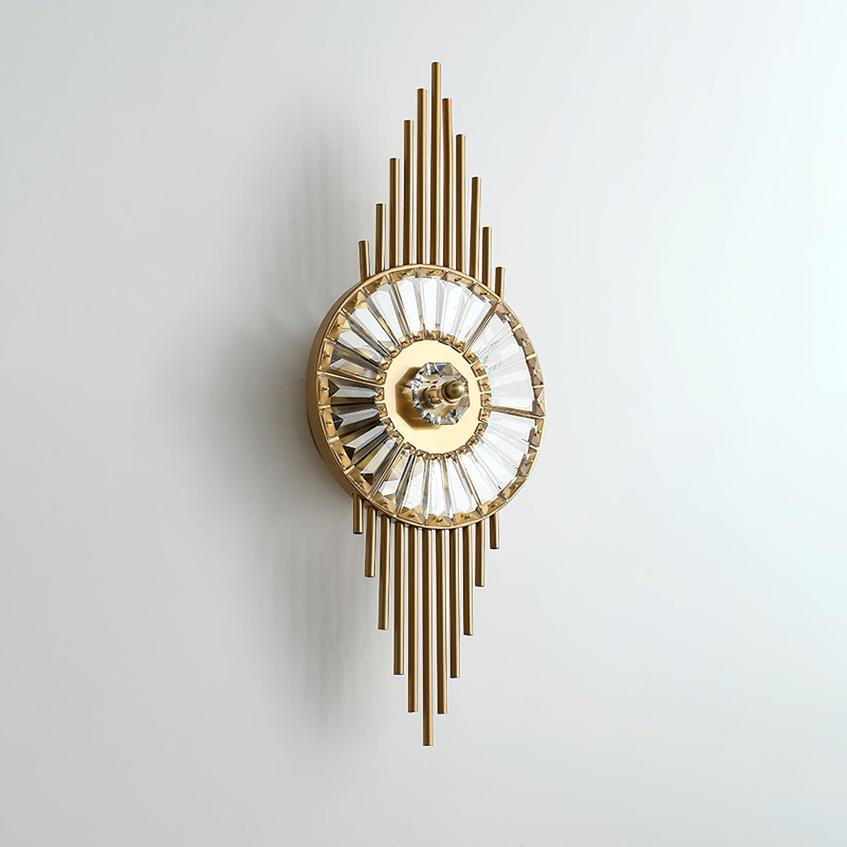 Cilirel Postmodern Luxus-Wandleuchte aus Gold mit Kristall