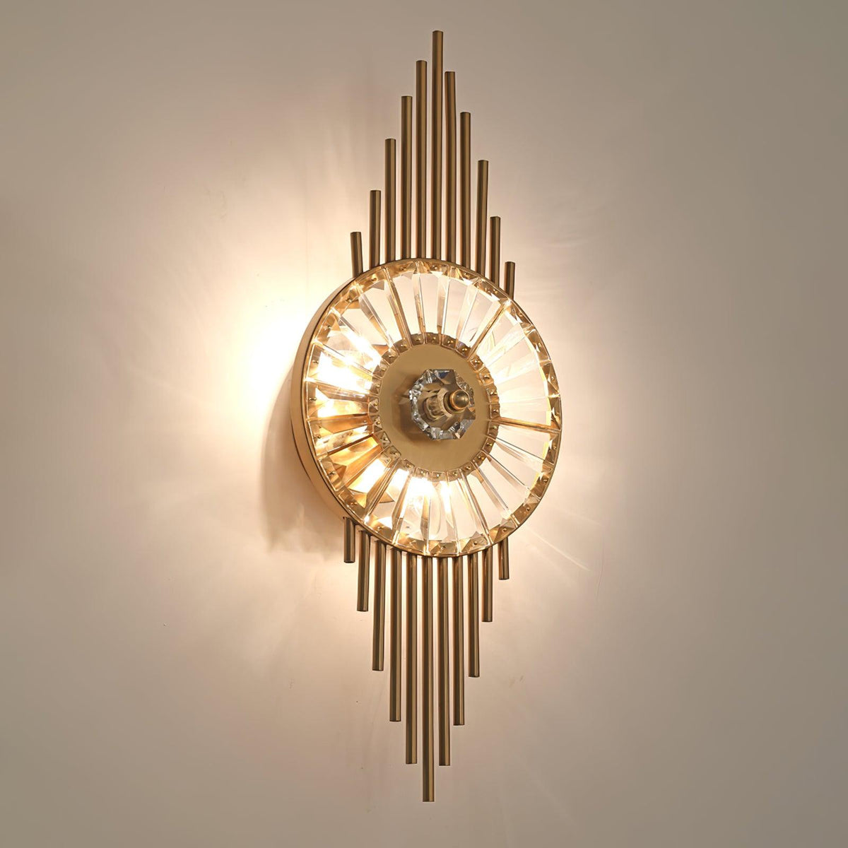 Cilirel Postmodern Luxus-Wandleuchte aus Gold mit Kristall