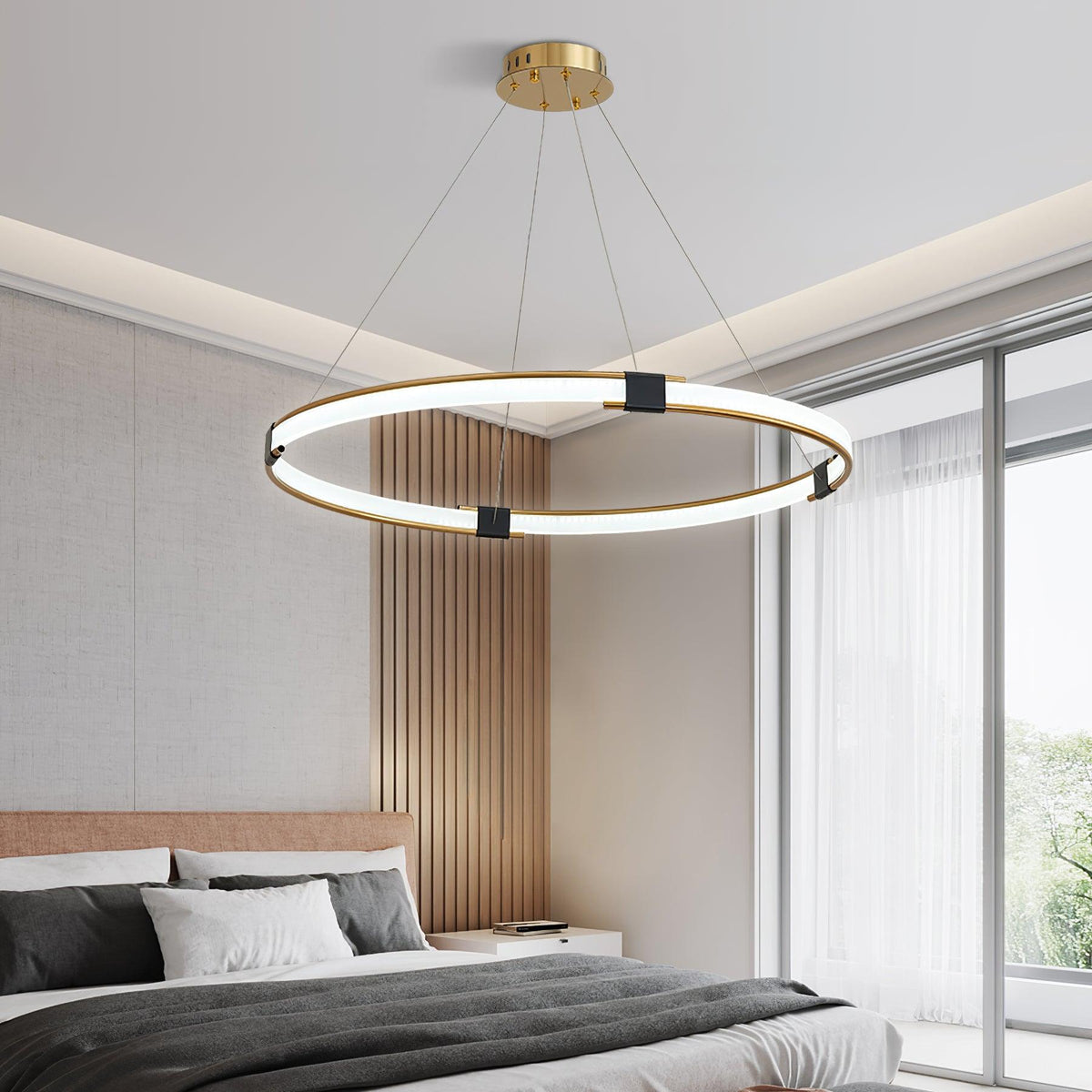 Lavi Kronleuchter Gold Ring LED moderne