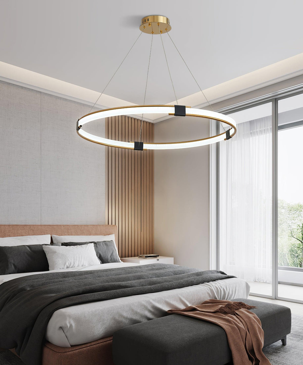 Lavi Kronleuchter Gold Ring LED moderne