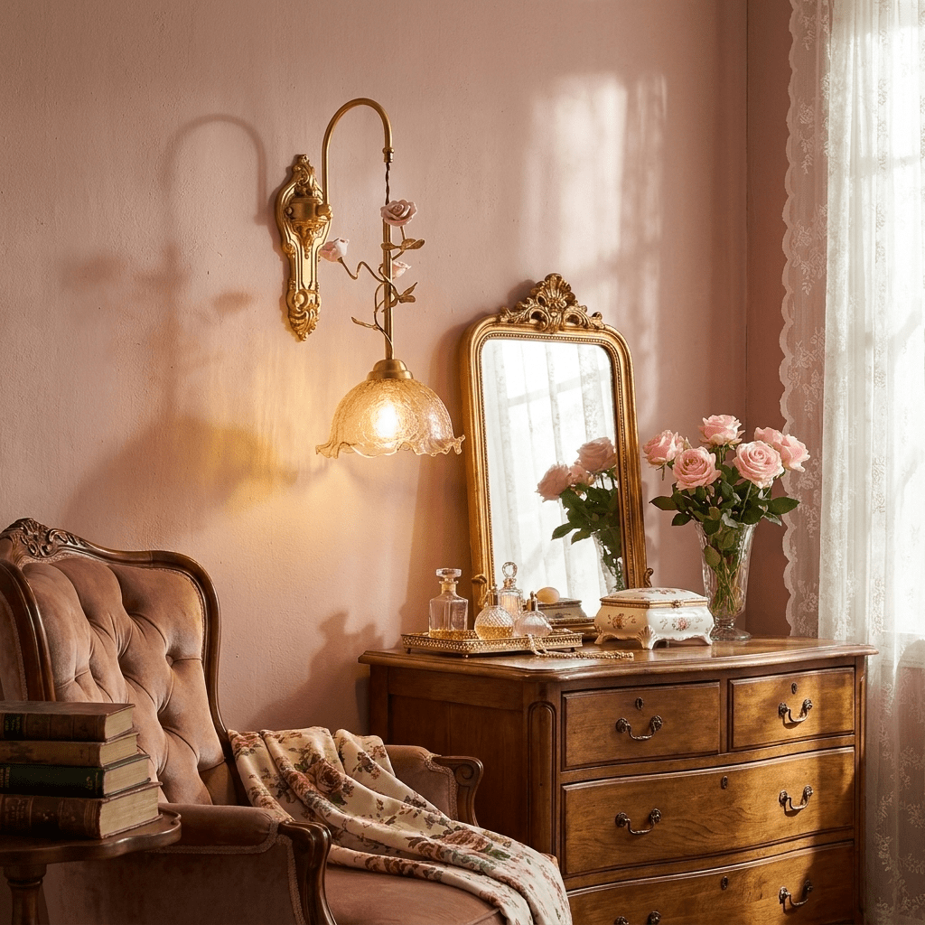 Clarisse Gold & Wandleuchte