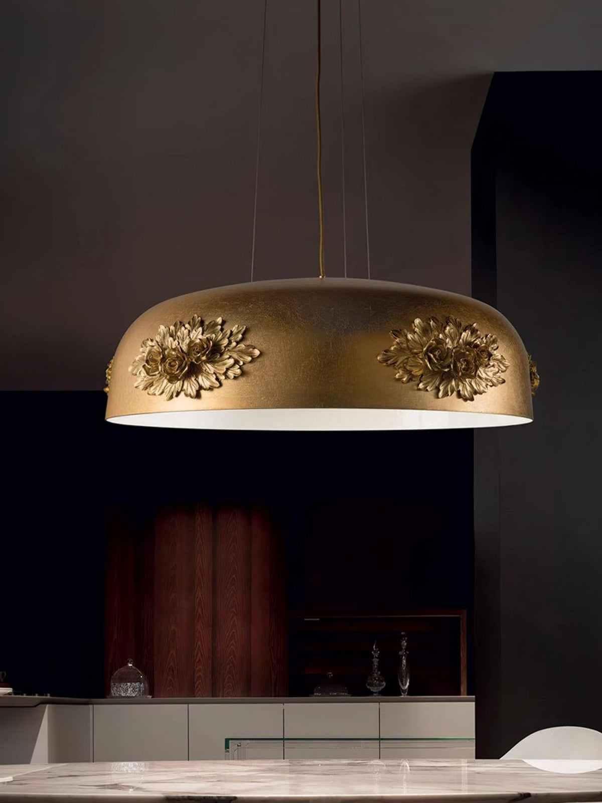 Zesolila Traditionelle Kunst Gold Pendelleuchte