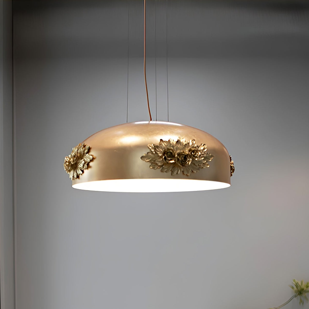 Zesolila Traditionelle Kunst Gold Pendelleuchte