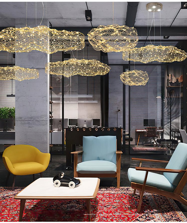 Rivelaine Golden Cloud Weave Pendelleuchte