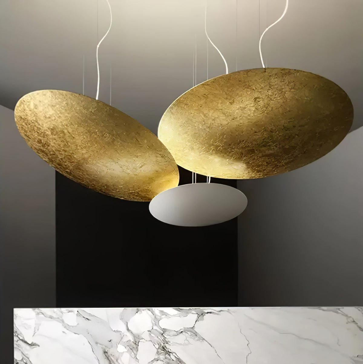 Rusken Goldfolie Pendelleuchte
