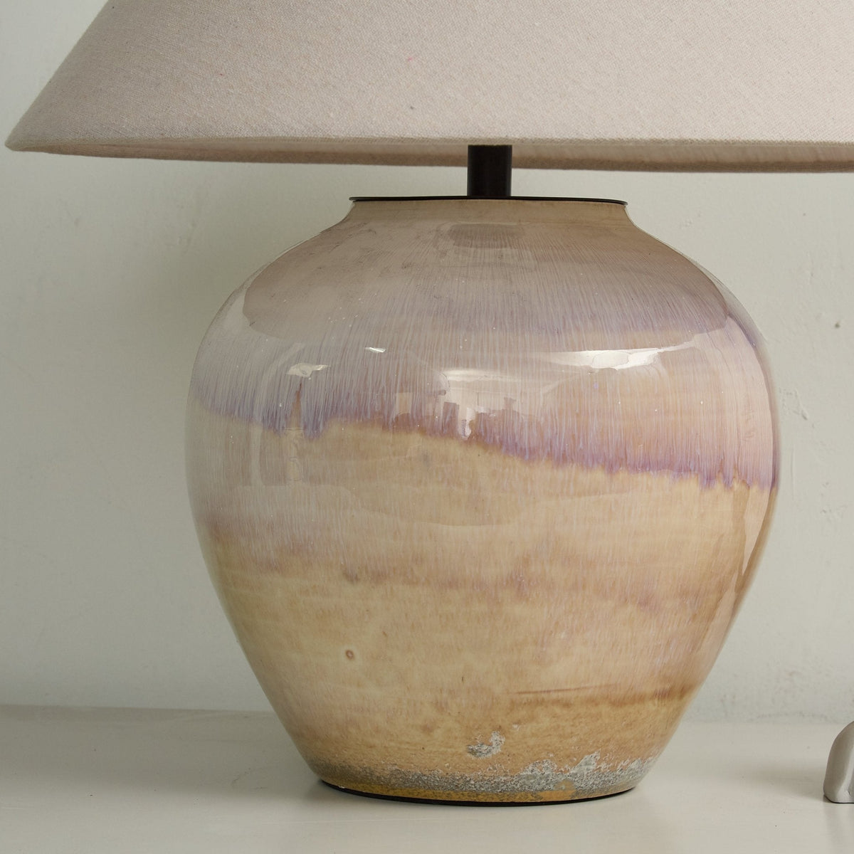 Gradient Hued Keramik-Jar-Tischlampe