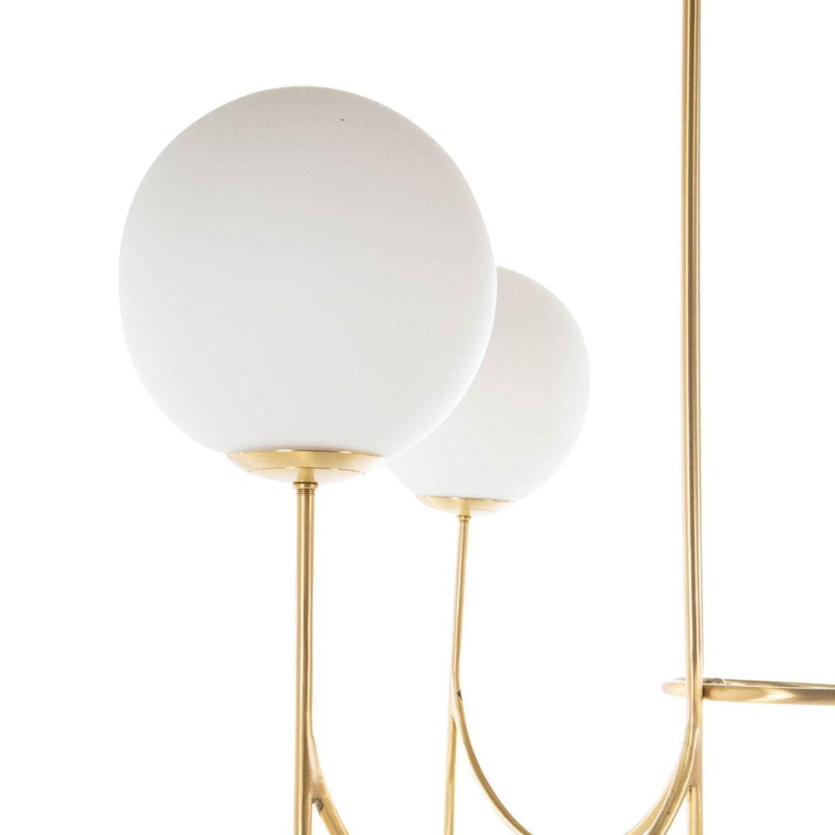 Mjolkuvyi Kronleuchter modern minimalistisch aus Glas und Metall
