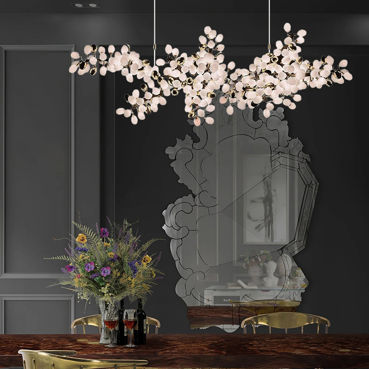 Aldo Elegant Kronleuchter aus Glas