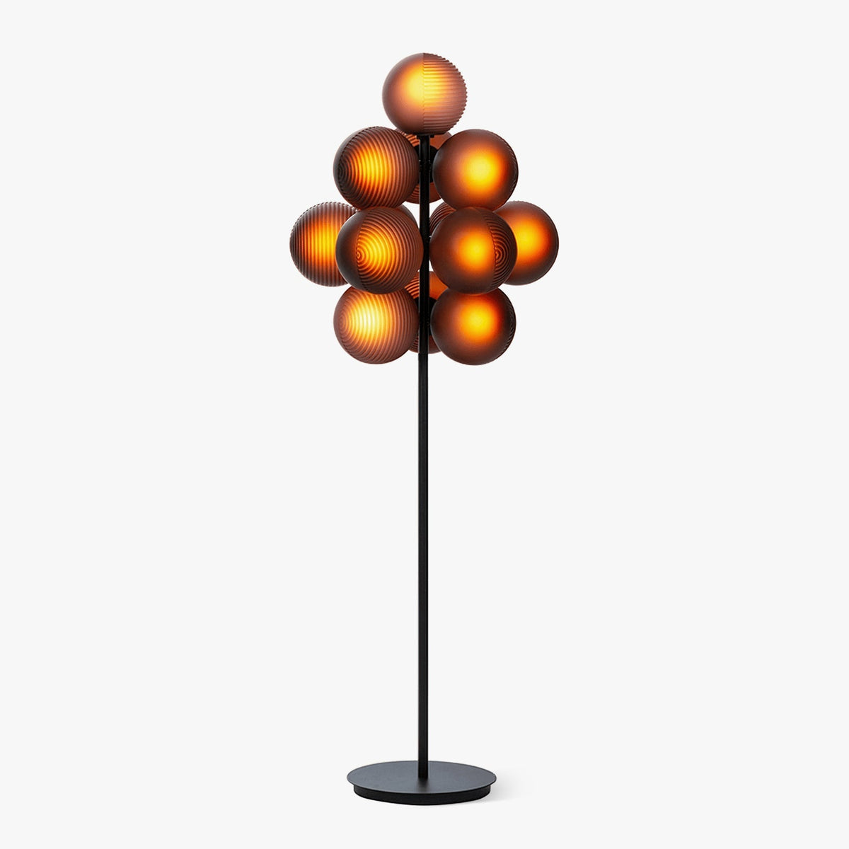 Nyrain Stehleuchte Pendelleuchte aus Glas in künstlerischem Design