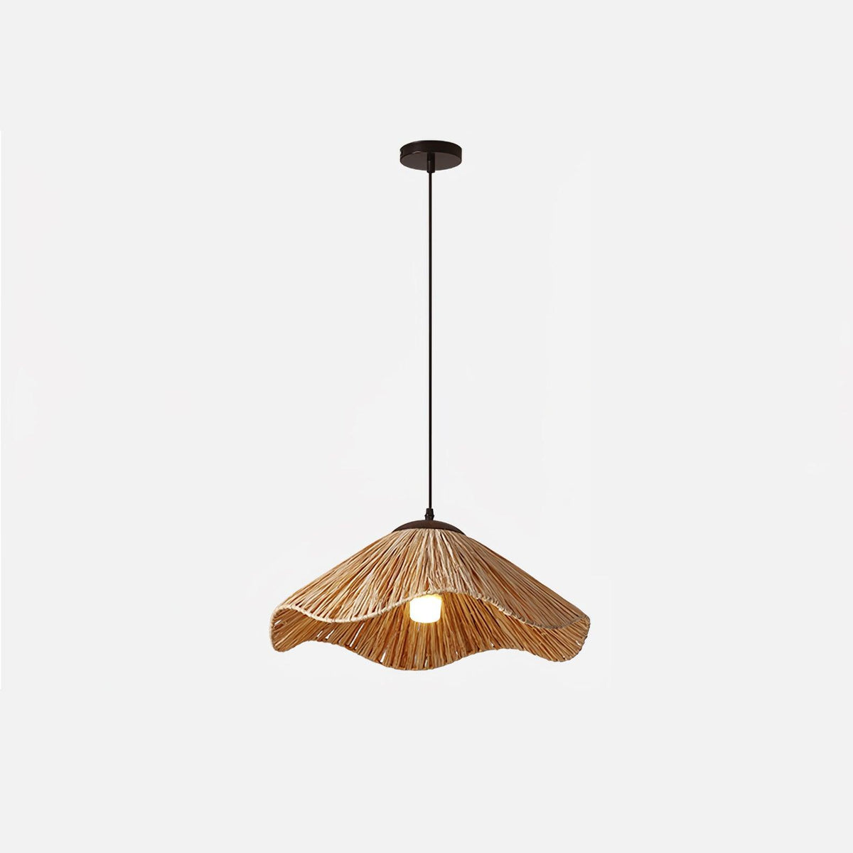 Falinor Pendelleuchte aus Stroh im Boho-Stil