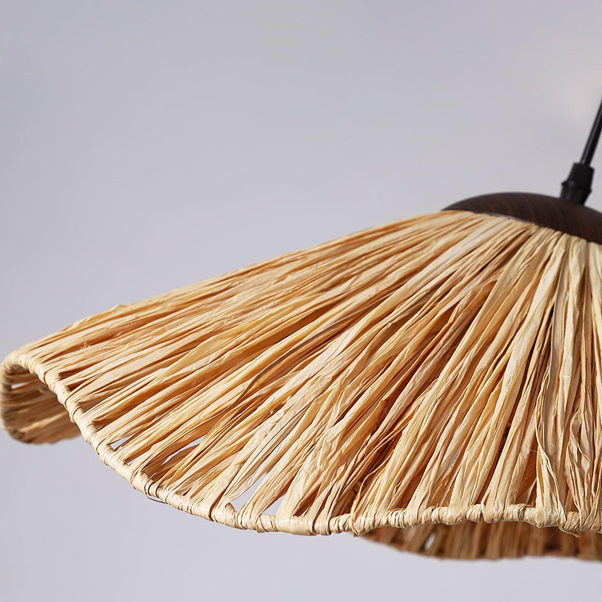Falinor Pendelleuchte aus Stroh im Boho-Stil