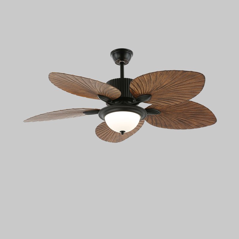 Virel Tropisches Holz Deckenventilator mit Beleuchtung