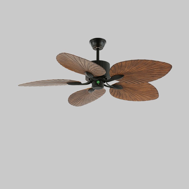 Virel Tropisches Holz Deckenventilator mit Beleuchtung