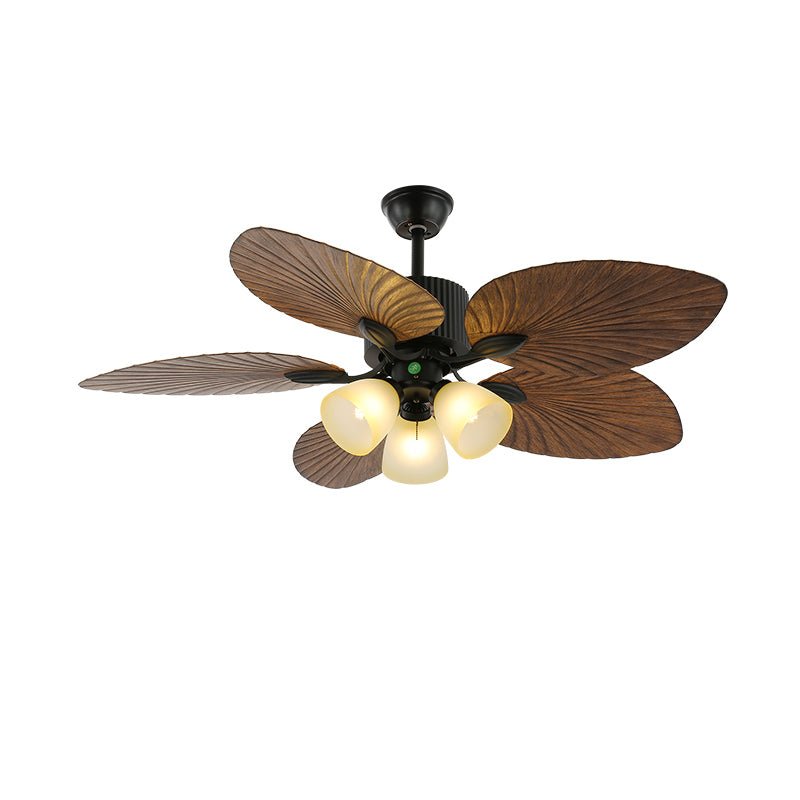Virel Tropisches Holz Deckenventilator mit Beleuchtung