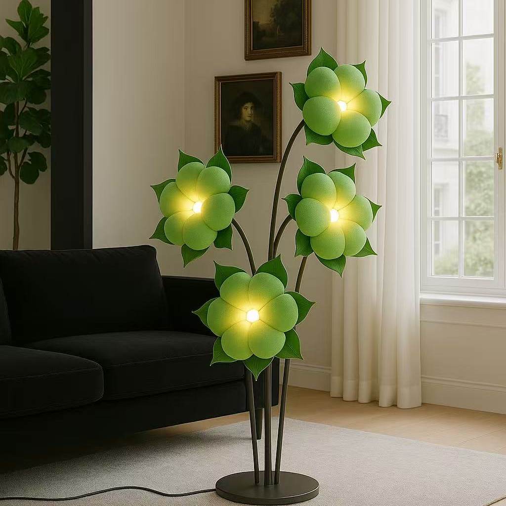 Sylvianne grüne Blüte Stehleuchte