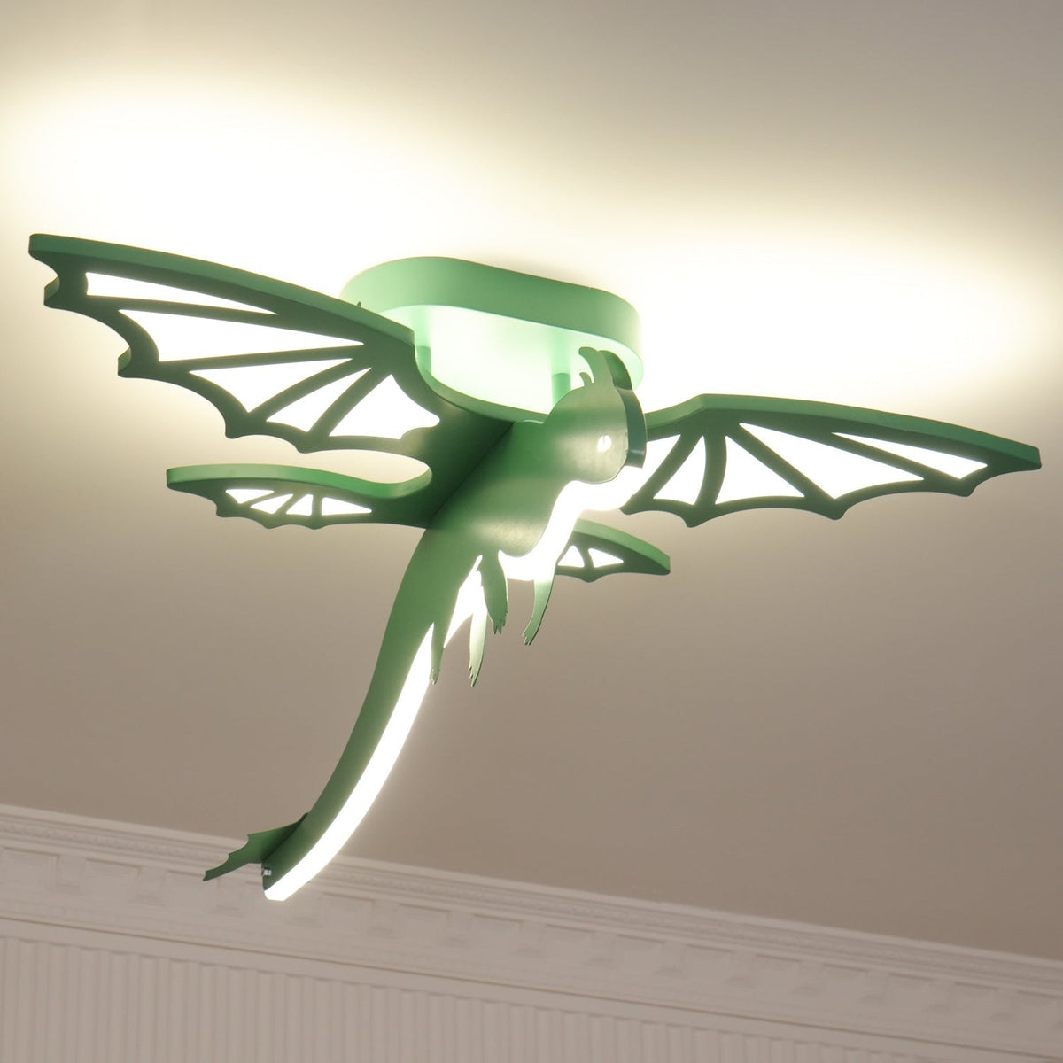 Miriora Deckenleuchte Grün Dinosaur LED