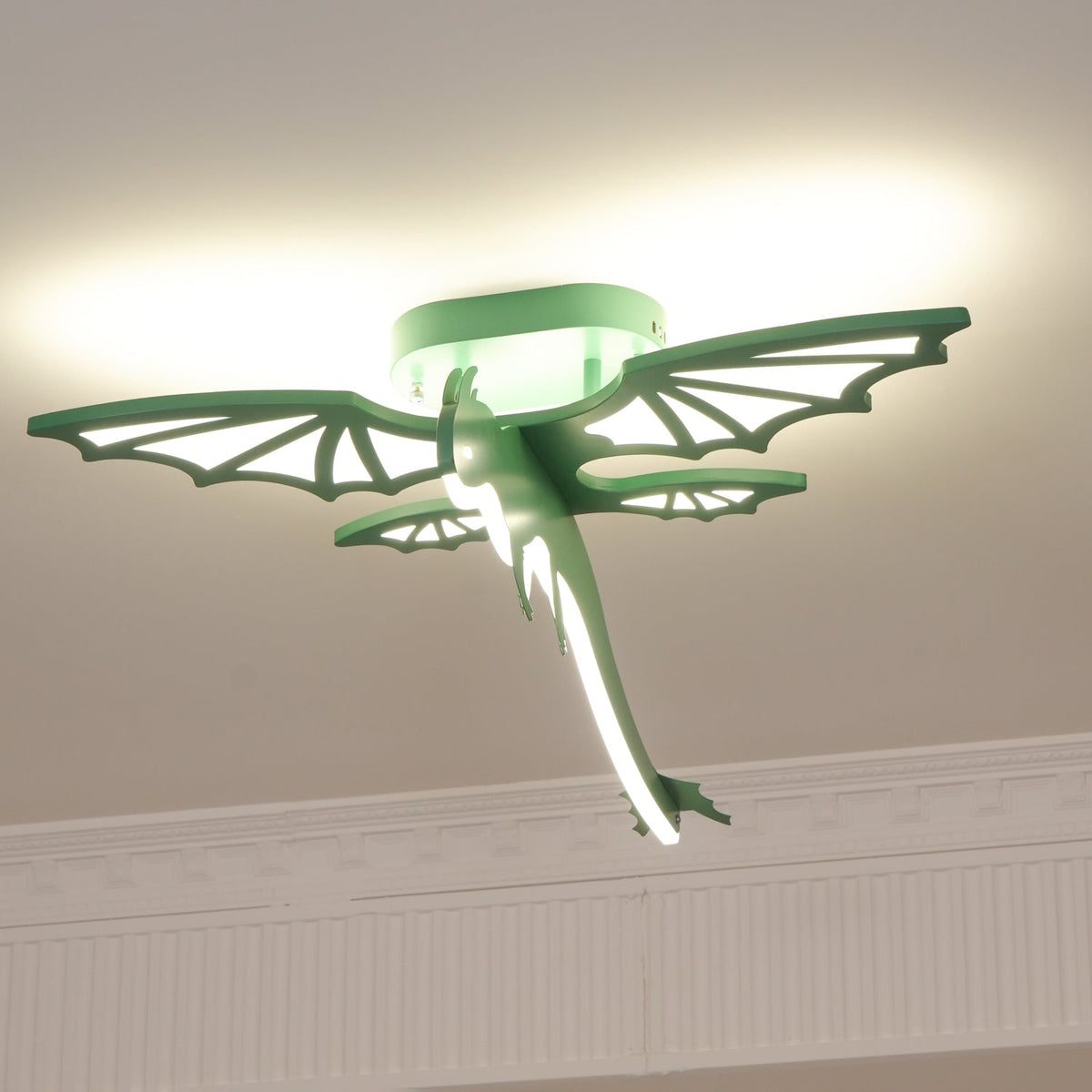 Miriora Deckenleuchte Grün Dinosaur LED