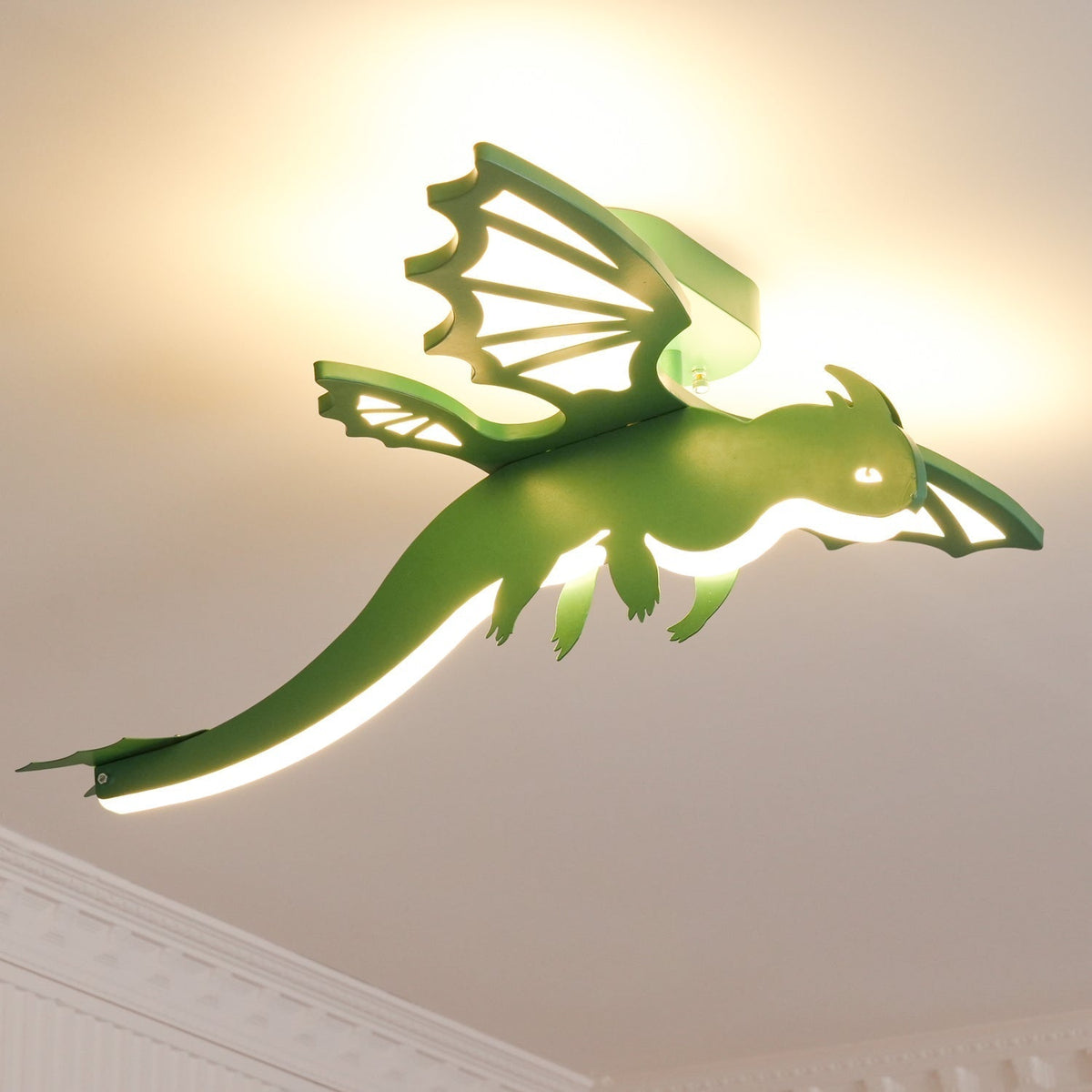 Miriora Deckenleuchte Grün Dinosaur LED