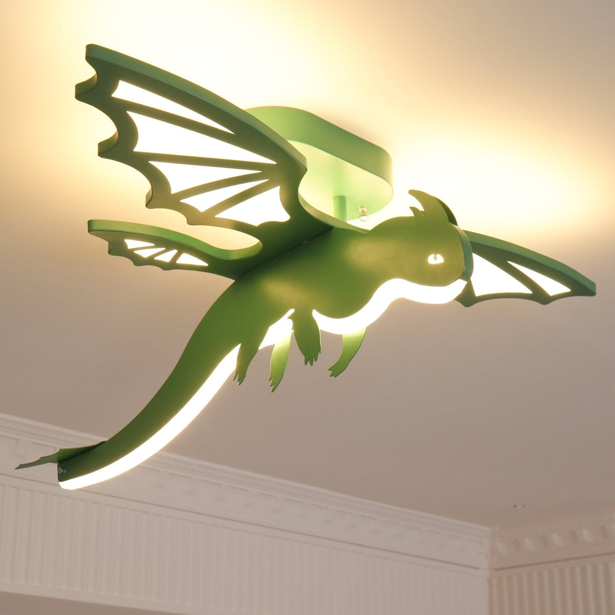 Miriora Deckenleuchte Grün Dinosaur LED