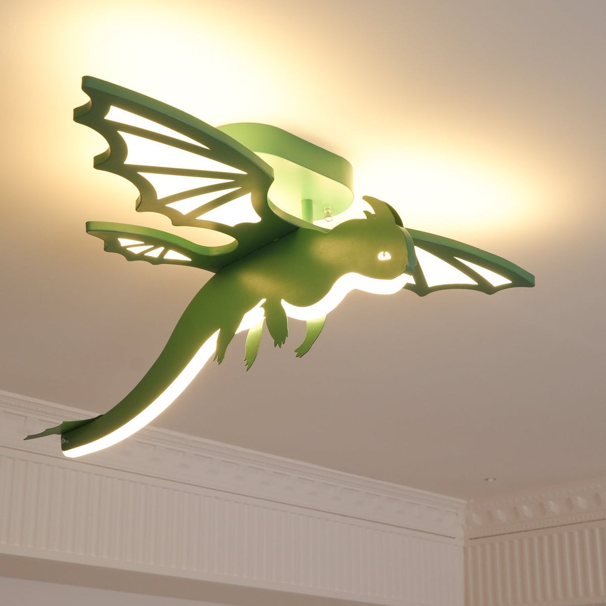Miriora Deckenleuchte Grün Dinosaur LED