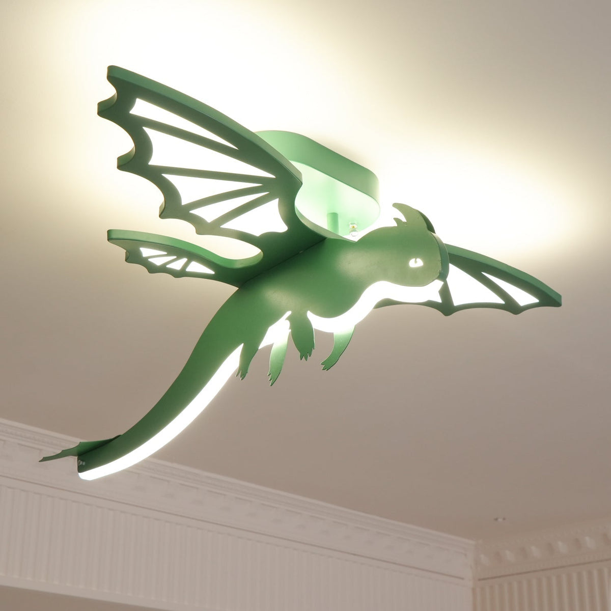 Miriora Deckenleuchte Grün Dinosaur LED