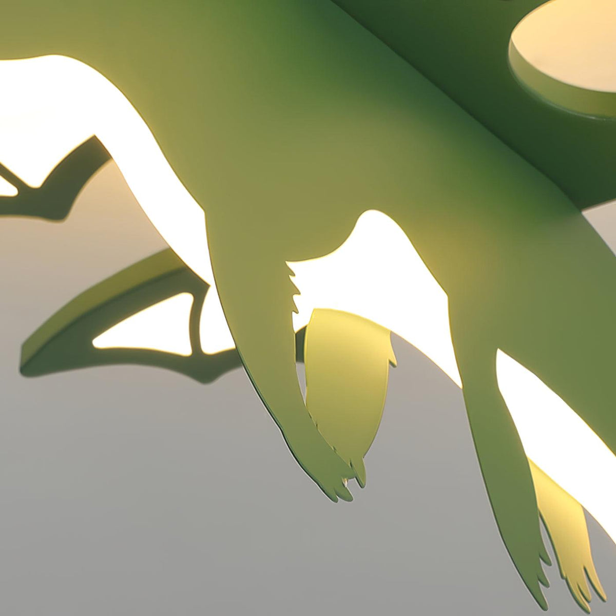 Miriora Deckenleuchte Grün Dinosaur LED