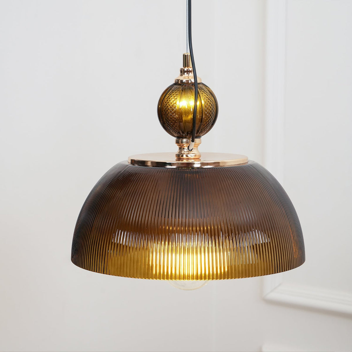 Nray Pendelleuchte aus Glas im Retro-Stil