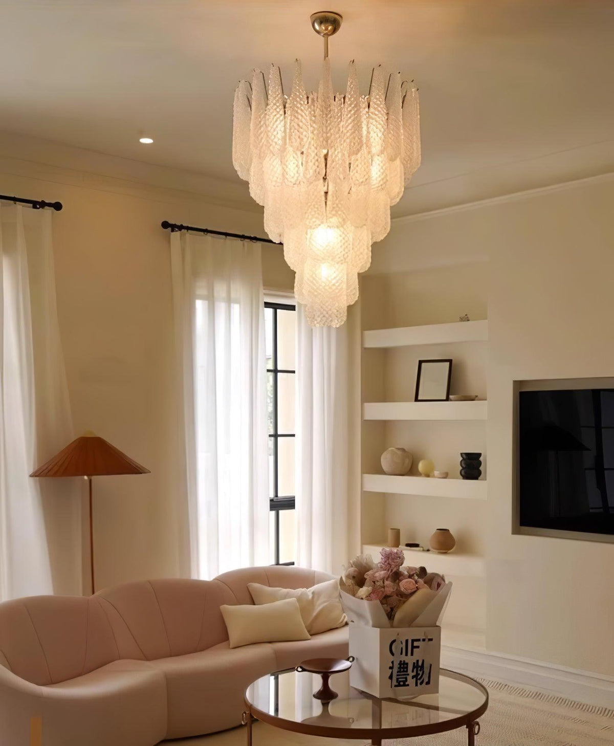 Zemaryra Kronleuchter aus Glas