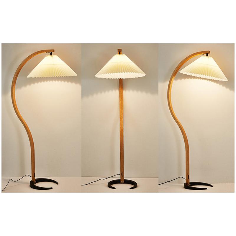 Muto Einzigartige LED Stehlampe Holz Metall Wohnzimmer