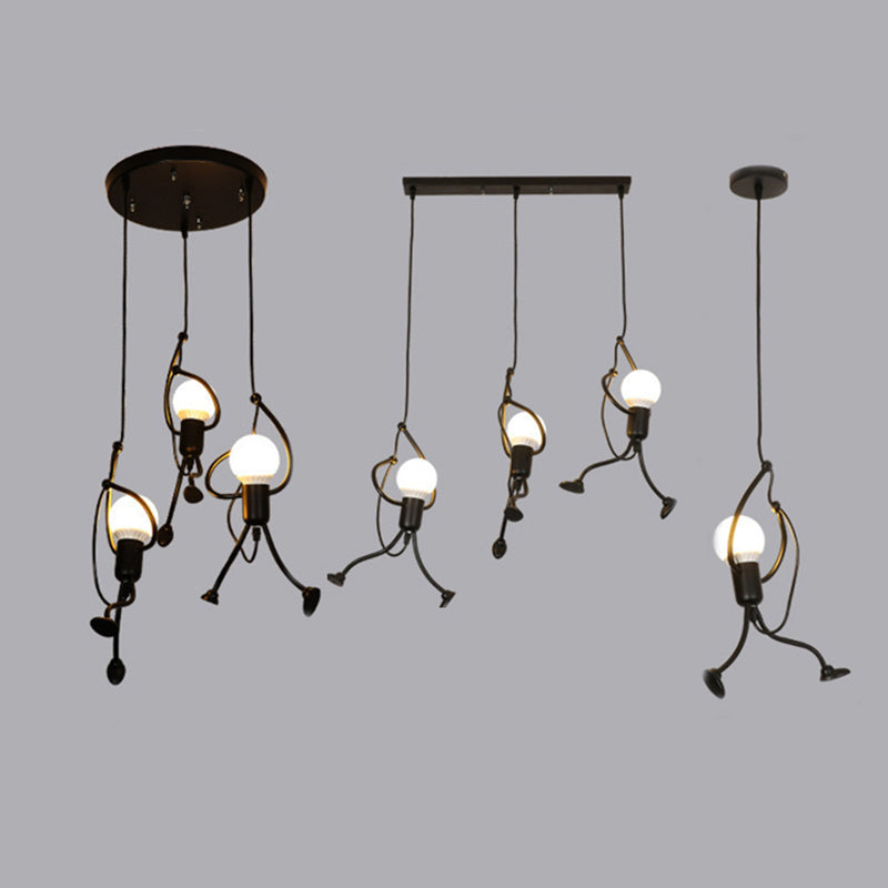 Silva Retro Modern LED Pendelleuchte Schwarz/Weiß, Esstisch