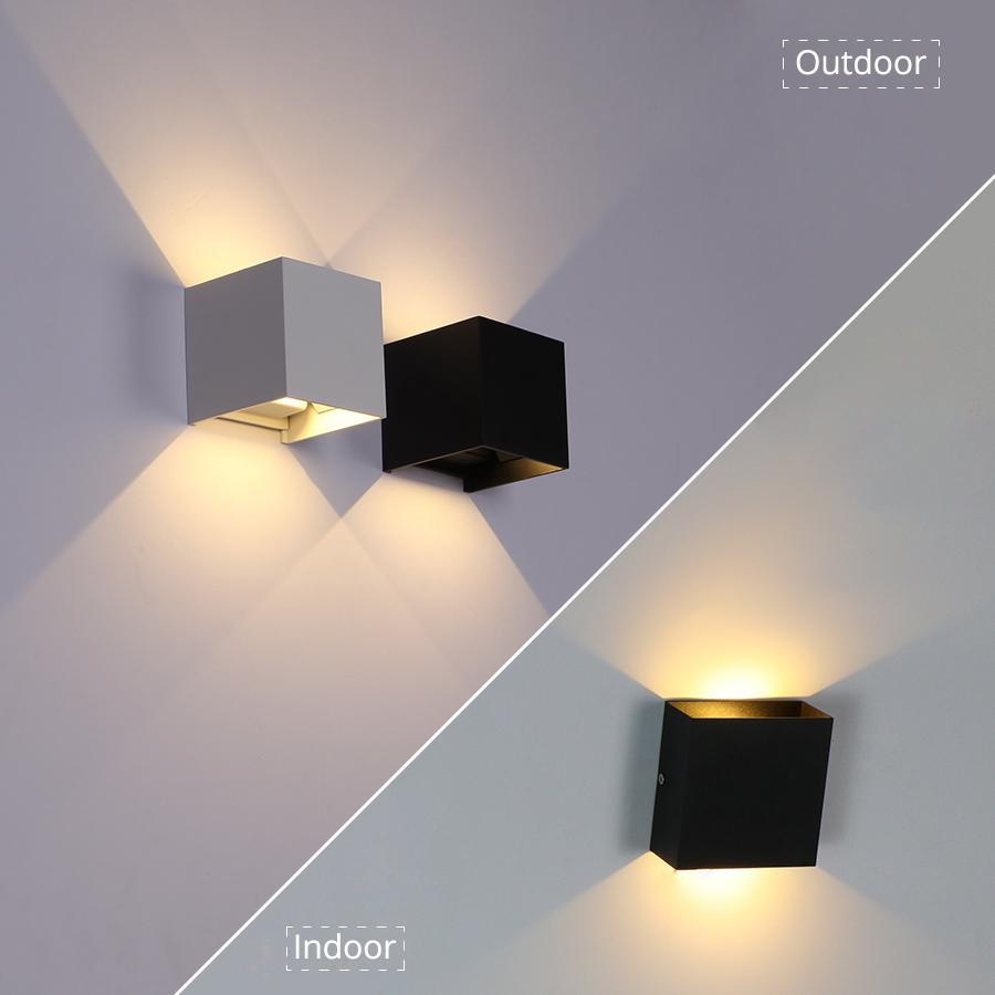 Ray Modern LED Außenwandleuchte Weiß Metall Garten/Flur