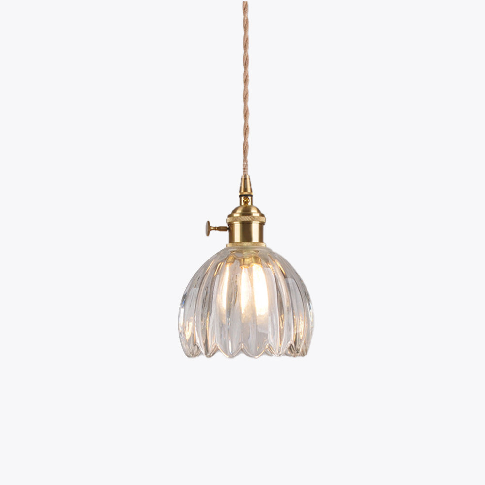 Valentina Retro LED Pendelleuchte Glas Wohnzimmer